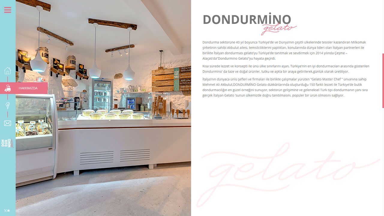 Dondurmino Web Tasarımı Ekran Görüntüsü