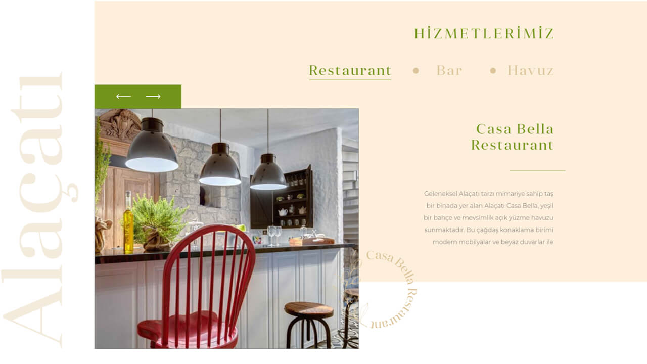 Casa Bella Web Tasarımı Ekran Görüntüsü