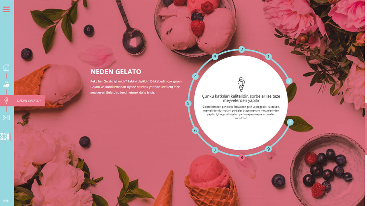 Dondurmino Web Tasarımı Ekran Görüntüsü