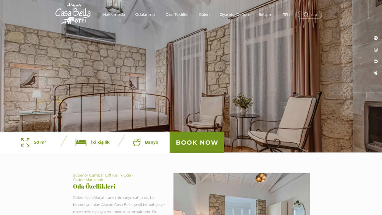 Casa Bella Web Tasarımı Ekran Görüntüsü
