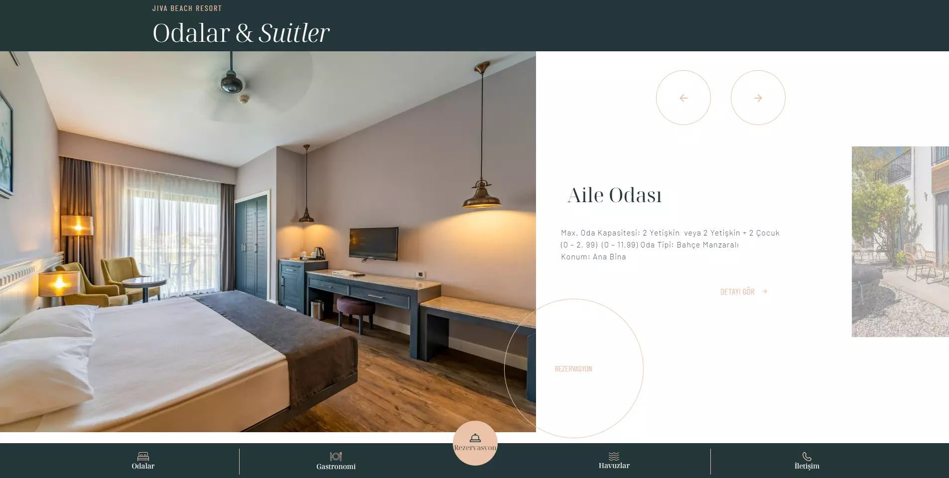 Jiva Beach Hotel Web Tasarımı Ekran Görüntüsü