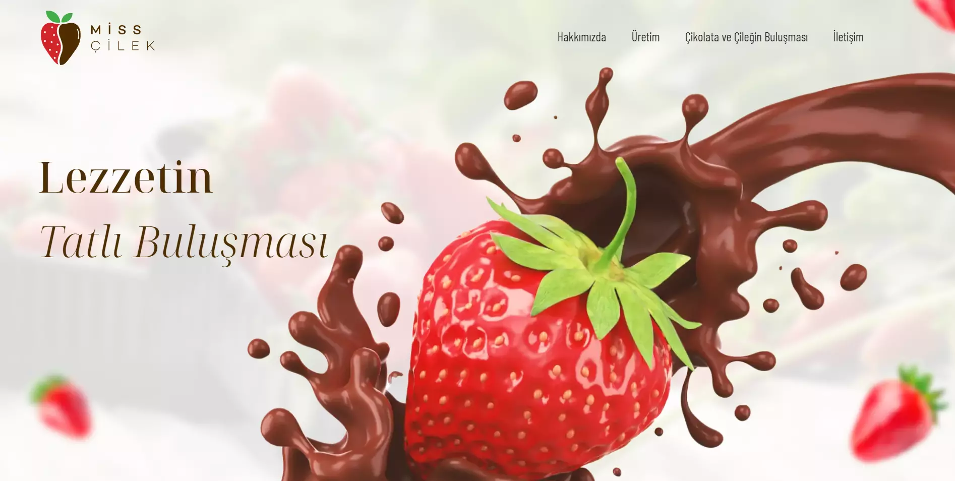 Miss Çilek Web Tasarımı Ekran Görüntüsü
