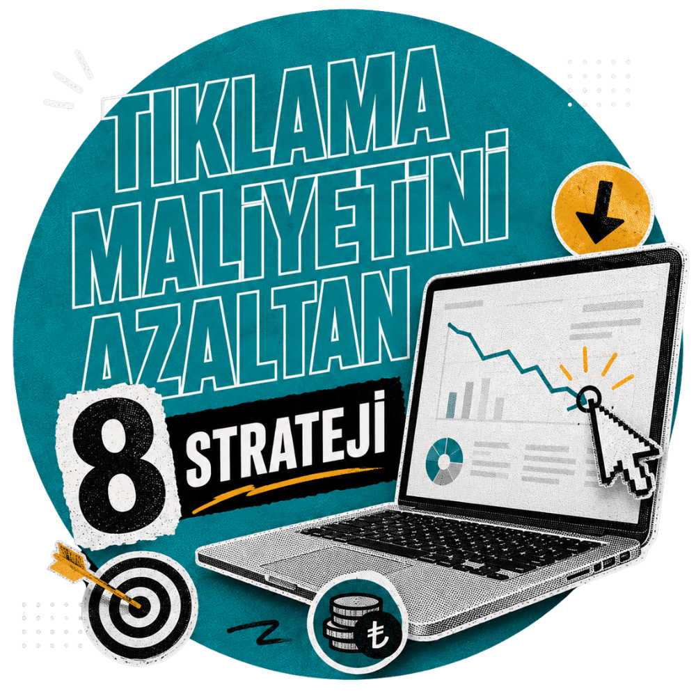 Google Ads CPC Düşürme: Tıklama Maliyetini Azaltan 8 Strateji — Ajans360 rehberi kapak görseli