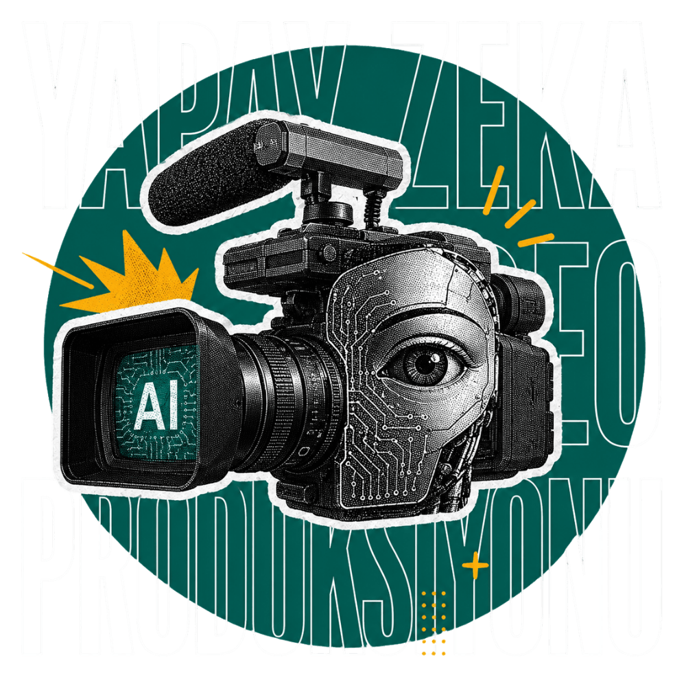 Yapay zeka video prodüksiyonu: AI ile üretilen sahnelerin storyboard, seslendirme ve kurgu aşamalarında insan yönetmenliğiyle birleştiği hibrit iş akışı