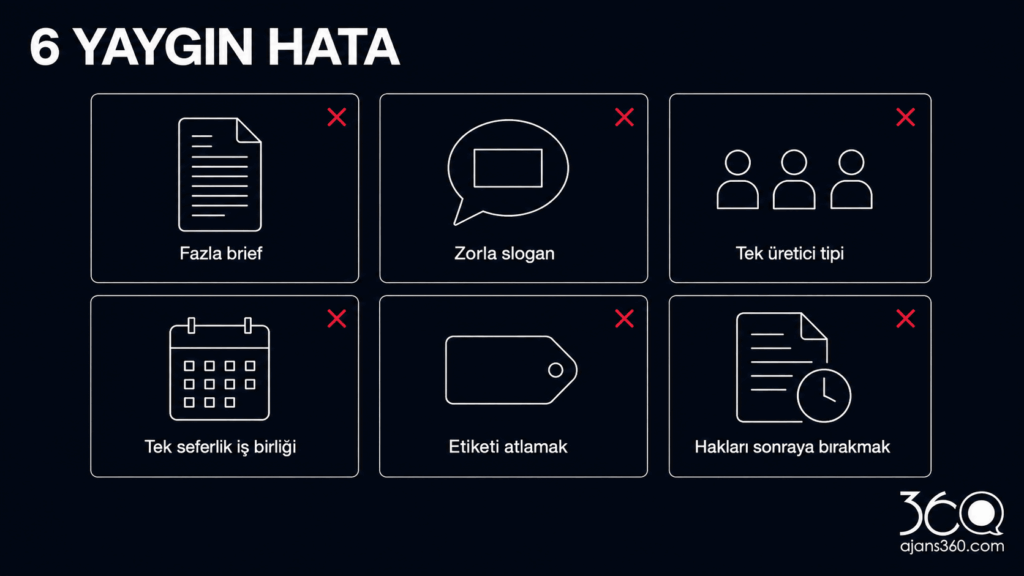 UGC video stratejisinde yapılan hatalar