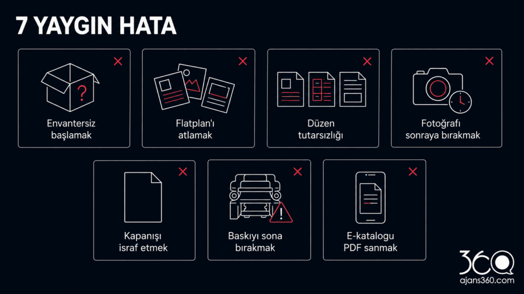 katalog tasarımında yapılan hatalar