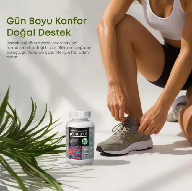 Venolab VENOTROL kapsül kampanya görseli: günlük yaşam sahnesi